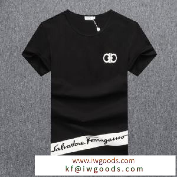 半袖Tシャツ 3色可選 今季の主力おすすめ サルヴァトーレフェラガモ FERRAGAMO差をつけたい人にもおすすめ iwgoods.com XD8DmC