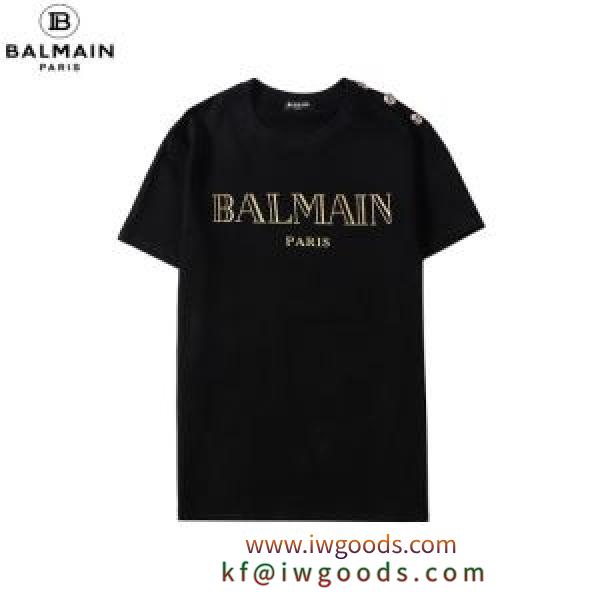 きちんと感ある着こなしに BALMAIN バルマン ｔシャツ コーデ メンズ コピー ブラック ホワイト 通勤通学 ブランド 品質保証 iwgoods.com OLzC8v