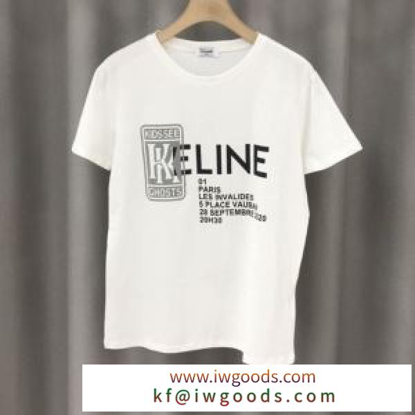 2色可選 セリーヌ この時期の一番人気は CELINE シンプルなファッション 半袖Tシャツ 2020話題の商品 iwgoods.com za8nui