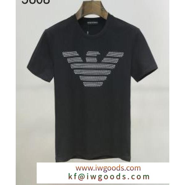 海外でも大人気 2色可選 アルマーニ 取り入れやすい ARMANI 確定となる上品 半袖Tシャツ 最もオススメ iwgoods.com rKvq4v