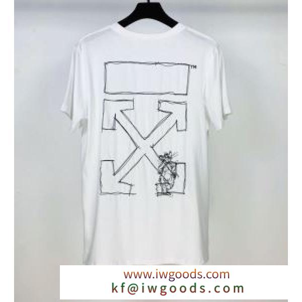 半袖Tシャツ 2色可選 最もオススメ Off-White 人気が継続中 オフホワイト  海外でも大人気 iwgoods.com eOre4b