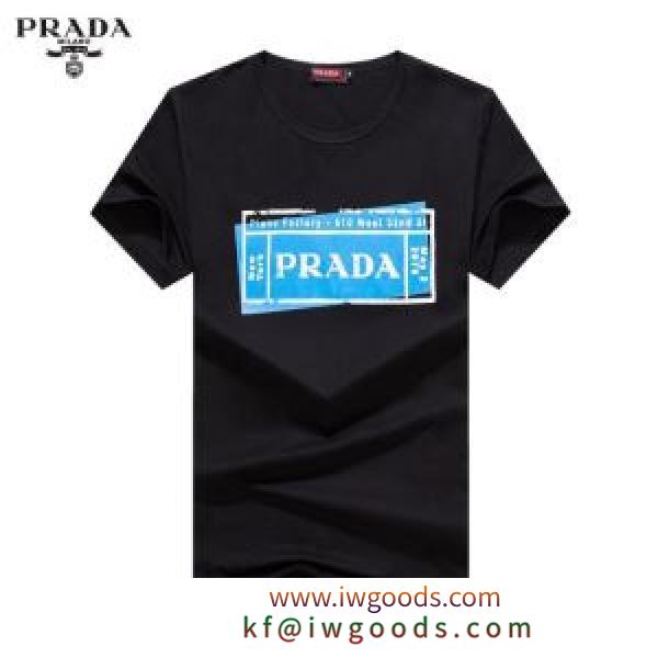 有名ブランドです 半袖Tシャツ 3色可選 人気ランキング最高 プラダ PRADA  着こなしを楽しむ iwgoods.com miimGf
