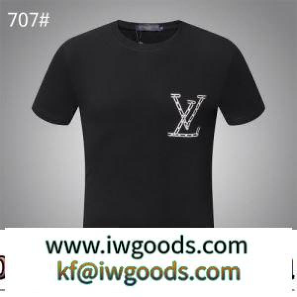 絶大な人気を誇る ルイ ヴィトンコピー ブランド 肌に馴染みやすい  2色可選 プリント 2022新作 ルイ ヴィトン LOUIS VUITTON 半袖Tシャツ iwgoods.com WzaGny