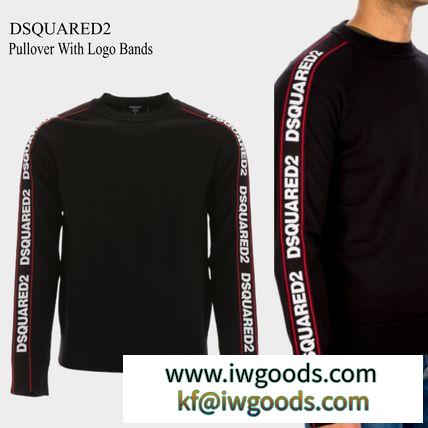 DSQUARED2 ブランドコピー商品 pullover with logo bands iwgoods.com:1k1r9g-3