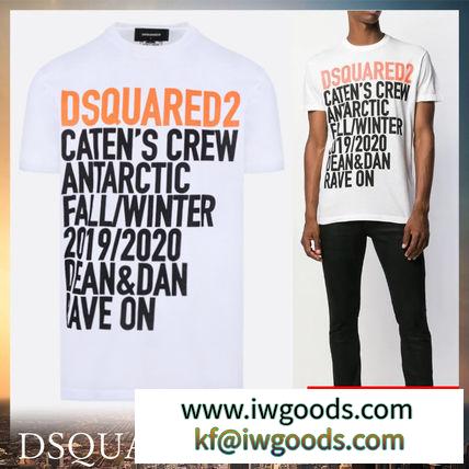DSQUARED2 ブランドコピー通販 ロゴ プリント Tシャツ ホワイト iwgoods.com:xho5sw-3