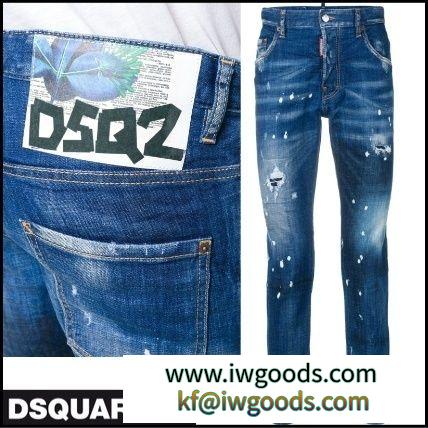 DSQUARED2 ブランド 偽物 通販 関税込★メンズ デニムジーンズ Ripped Skinny Jeans iwgoods.com:dqcutu-3