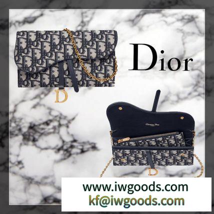 即日発送【DIOR 偽物 ブランド 販売】ジャカードキャンバス “SADDLE” ウォレット iwgoods.com:fojnpc-3