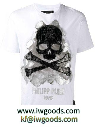 ∞∞PHILIPP PLEIN ブランドコピー通販∞∞ スカルパッチ Tシャツ iwgoods.com:axkygu-3