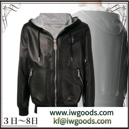 関税込◆leather hooded jacket iwgoods.com:1942zq-3