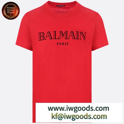 バルマン ブランドコピー(BALMAIN ブランドコピー商品) ロゴプリントジャージTシャツ 関税送料込 iwgoods.com:b0q1ob-3