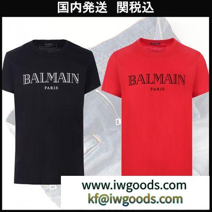 国内発送 BALMAIN ブランド 偽物 通販 コットン Tシャツ BALMAIN ブランド 偽物 通販 ロゴ入り iwgoods.com:73z3x0-3