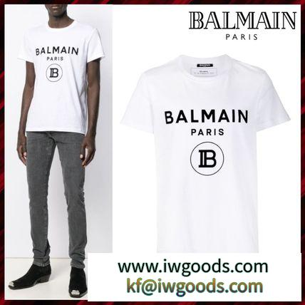 【関税込】BALMAIN 偽物 ブランド 販売★ロゴ コットン Tシャツ iwgoods.com:9k6ldg-3