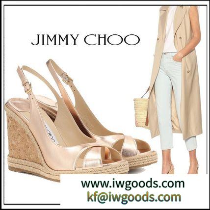 JIMMY CHOO スーパーコピー 代引◆amely 105プラットフォームウェッジサンダル iwgoods.com:faqyn8-3
