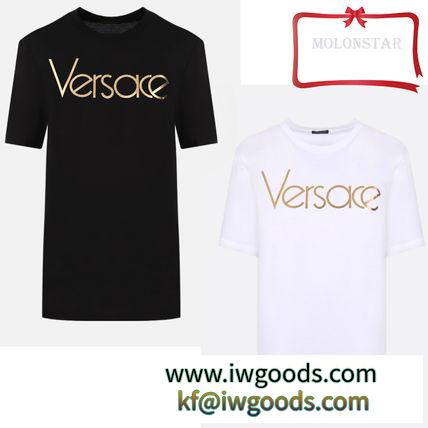 関税送料無料！VERSACE スーパーコピー★ロゴジャージTシャツ　2色 iwgoods.com:oepypk-3