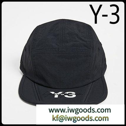 【Y-3 コピーブランド】送料込ロゴ軽量ナイロンキャップ/ブラック iwgoods.com:xcnver-3