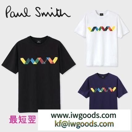 すぐ届く◆Paul Smith コピー商品 通販◆ジグザグストライプ プリントTシャツ iwgoods.com:li9ebv-3