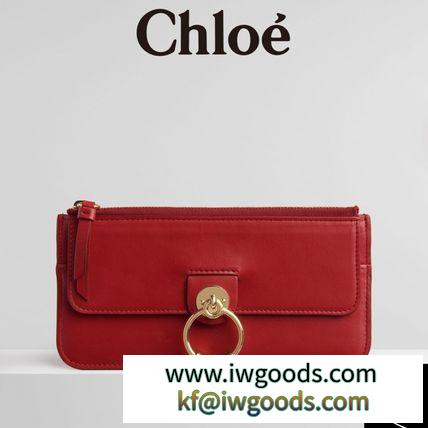 CHLOE ブランドコピー通販#19SS#TESS#フラットジップロングウォレット【Plaid Red】 iwgoods.com:5aibx4-3