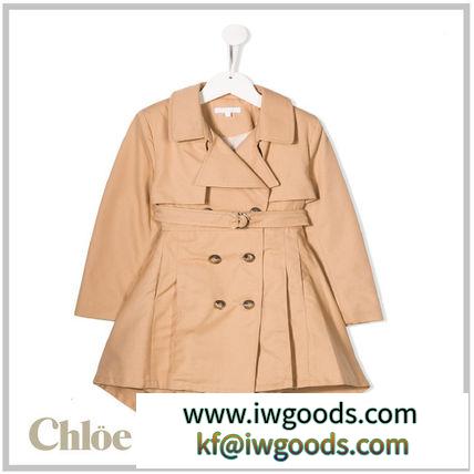 CHLOE コピー商品 通販 KIDS☆ COTTON DOUBLE-BREASTED TRENCH COAT iwgoods.com:w5mzus-3