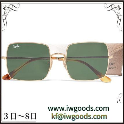関税込◆Square-frame gold-tone sunglasses iwgoods.com:d7rijj-3
