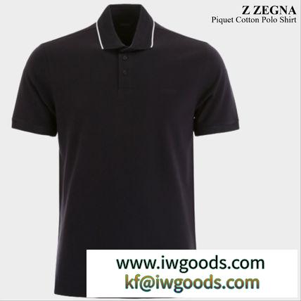 Z Zegna 偽物 ブランド 販売 Piquet Cotton Polo Shirt iwgoods.com:q498du-3