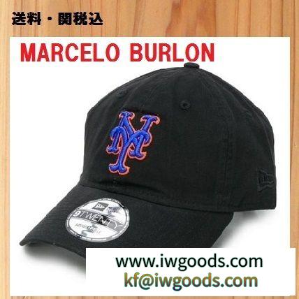 【 残り僅か】MARCELO Burlon ブランドコピー通販 NY ベースボールロゴ キャップ iwgoods.com:maq44l-3