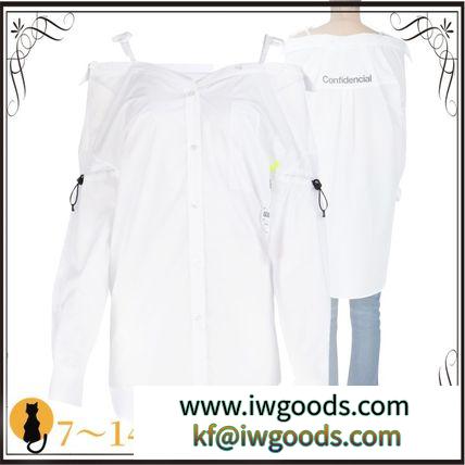 関税込◆White 激安コピー polyester blend shirt iwgoods.com:db0789-3