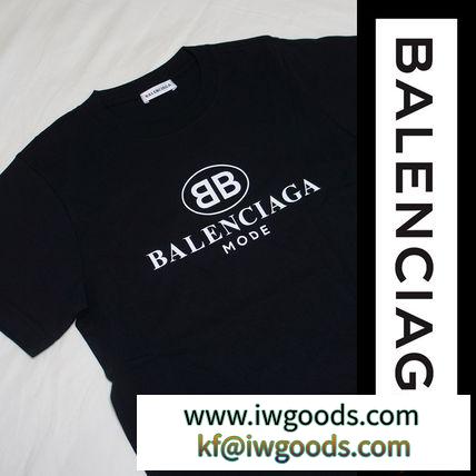 再入荷！【即納OK】BALENCIAGA 偽物 ブランド 販売 BBロゴ Tシャツ iwgoods.com:ti0jlm-3