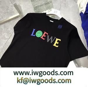 日本未上陸2022ss LOEWE ロエベ偽物 半袖Tシャツ ユニセックスで着用 2色可選 シンプルでカジュアル iwgoods.com O1Daue-3