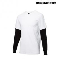 DSQUARED2 コピー品(ディースクエアード 激安スーパーコピー) レイアード 白黒Tシャツ iwgoods.com:a15ukp-1
