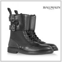 BALMAIN 偽物 ブランド 販売☆Leather & Nylon Maddox Ranger Boot 関税送料込み iwgoods.com:79m6ss-1