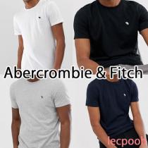 ◆Abercrombie & Fitch ブランド コピー◆ クルーネック ロゴTシャツ/白 黒 紺 灰 iwgoods.com:zdfmwx-1