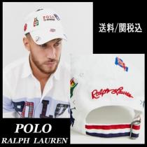 【POLO RALPH Lauren 偽ブランド】stadium 刺繍ロゴ ベースボ...