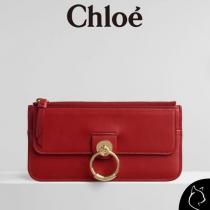CHLOE ブランドコピー通販#19SS#TESS#フラットジップロングウォレット【Plaid Red】 iwgoods.com:5aibx4-1
