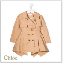 CHLOE コピー商品 通販 KIDS☆ COTTON DOUBLE-BREASTED TRENCH COAT iwgoods.com:w5mzus-1
