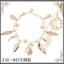 関税込◆Gold-plated shell and pearl bracelet i...