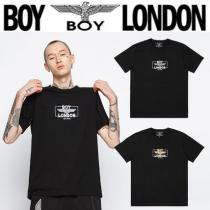 BOY LONDON ブランド コピー(ボーイロンドン ブランドコピー通販)男女兼用スクエアロゴ半袖Tシャツ2色 iwgoods.com:bgabrz-1