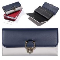 FERRAGAMO ブランドコピー通販 レディースフレンチ長財布_22 D184 NAVY 0709243 iwgoods.com:mlcem6-1