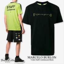 MARCELO Burlon スーパーコピー 代引　T-shirt Staff Co...