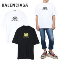 バレンシアガ コピー商品 通販 オーバーサイズ Tシャツ ロゴTシャツ BBロゴ i...