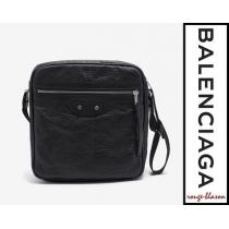【国内発送】BALENCIAGA コピー品  Black Arena Leather Reporter Bag iwgoods.com:4ikpms-1