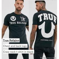 関送料込 True Religion 大人気  ロゴ入りクルーネックTシャツ iwgoods.com:i0ns52-1