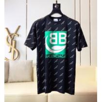 BALENCIAGA BB ジャージー Tシャツ バレンシアガ コピー 販売 2020主役級トレンド商品ユニセックスプリント半袖