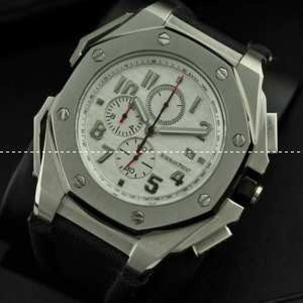 Audemars Piguetオーデマピゲ 腕時計 メードインジャパンクオーツ 6針クロノグラフ レザー 日付表示