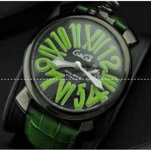 お洒落なガガミラノ GaGa MILANO スリム46MM メンズ 5084.1　格好よい腕時計