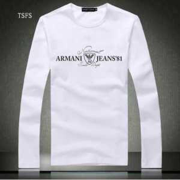 高品質 2021秋冬 アルマーニ 人気通販 ARMANI 長袖Tシャツ 2色可選