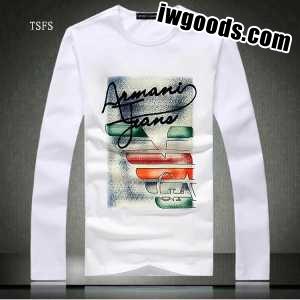 お洒落な存在感 2021秋冬 アルマーニ 人気通販 ARMANI 長袖Tシャツ 2色可選 www.iwgoods.com